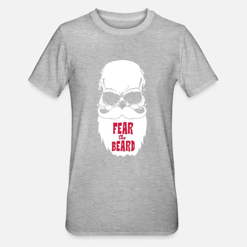 Fear the beard - T-shirt polycoton Unisexe - gris chiné
