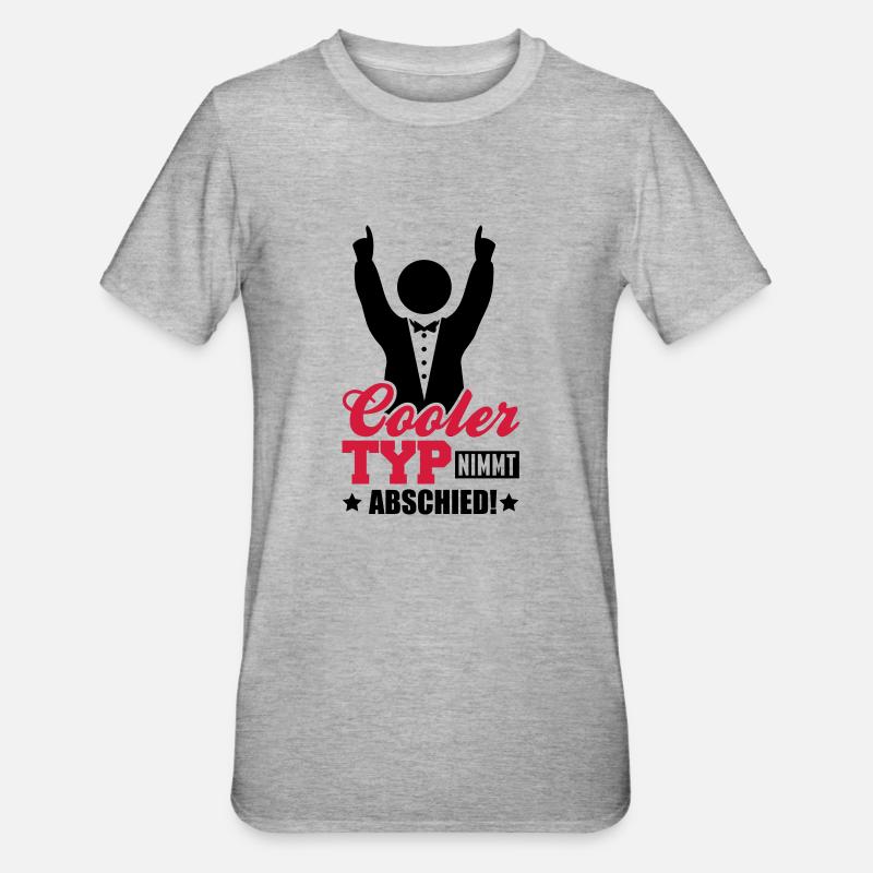 cooler_typ_nimmt_abschied_tj2 - T-shirt polycoton Unisexe - gris chiné