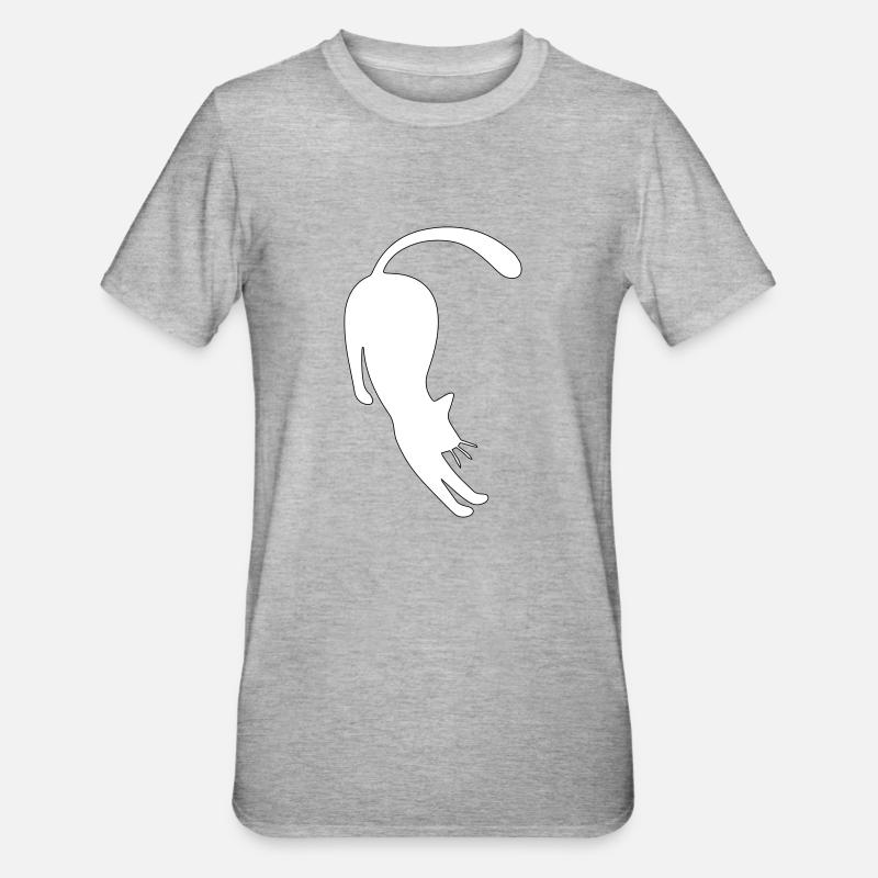 chat - T-shirt polycoton Unisexe - gris chiné