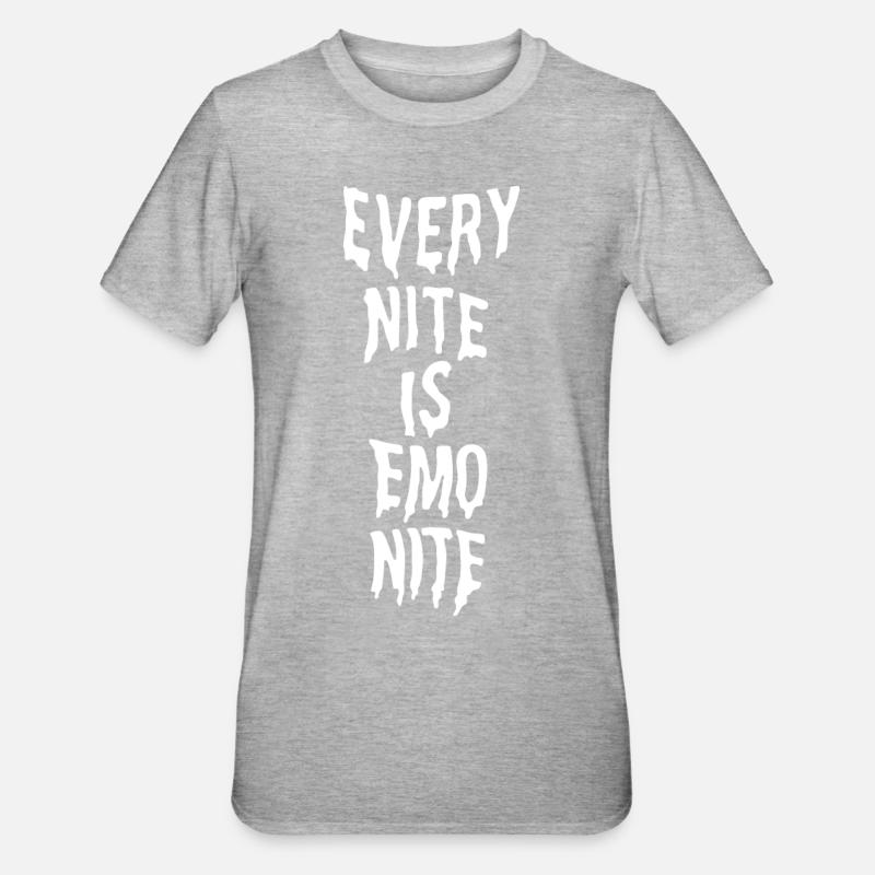 Emo Nite - T-shirt polycoton Unisexe - gris chiné