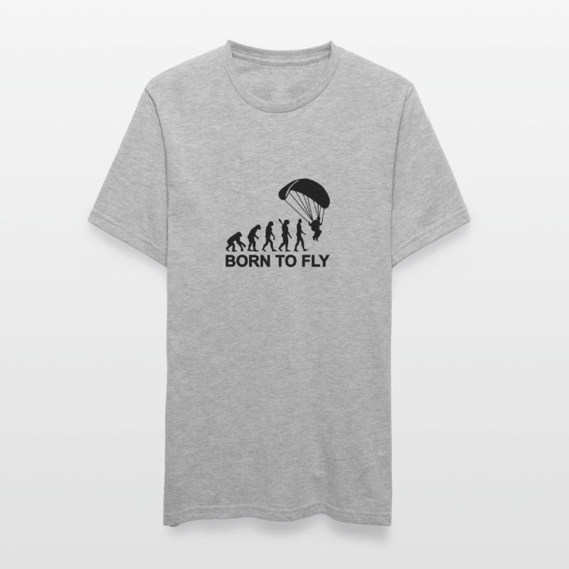 Évolution Parachutisme T-shirt polycoton Unisexe
