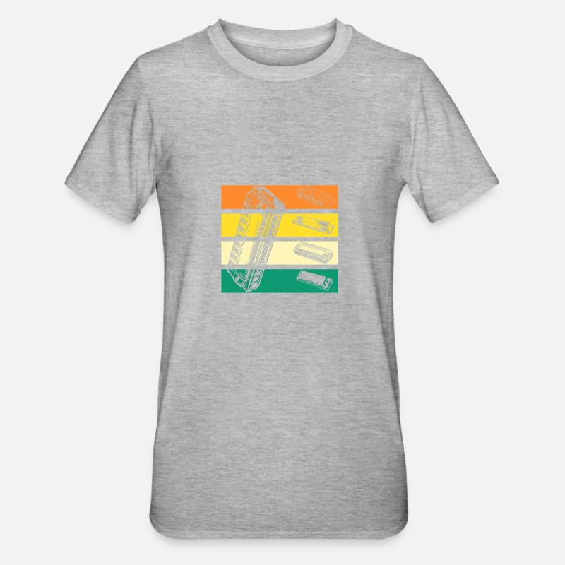 Harmonica Harmonica - Unisex Polycotton T-Shirt - heather grey