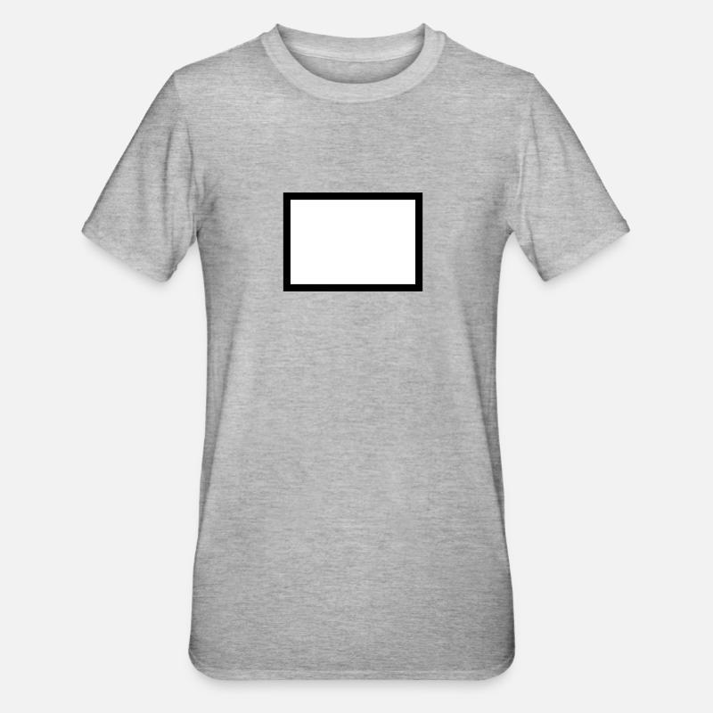 Inscrivez avec cadre - T-shirt polycoton Unisexe - gris chiné