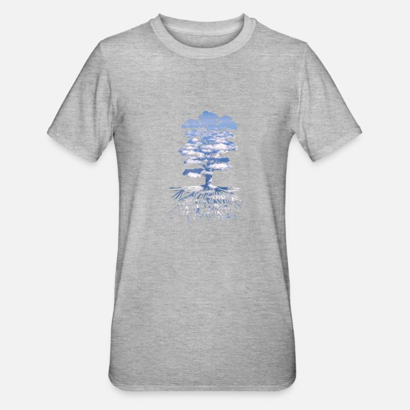 l'Arbre - T-shirt polycoton Unisexe - gris chiné