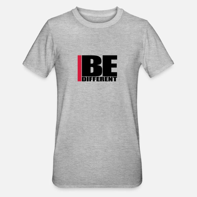 Cool Be Different Logo - T-shirt polycoton Unisexe - gris chiné