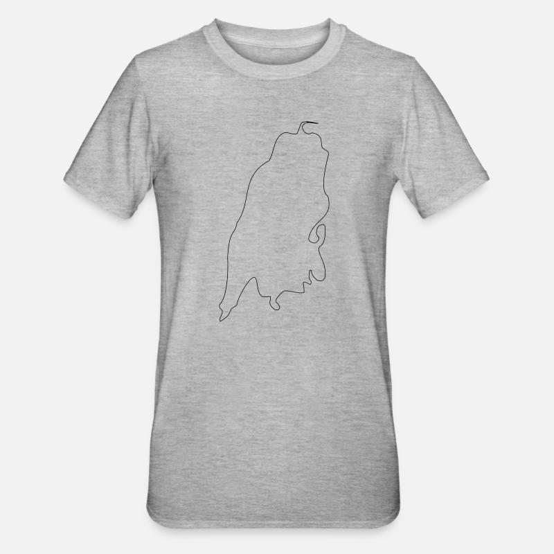 Lefkada - Unisex Polycotton T-Shirt - heather grey