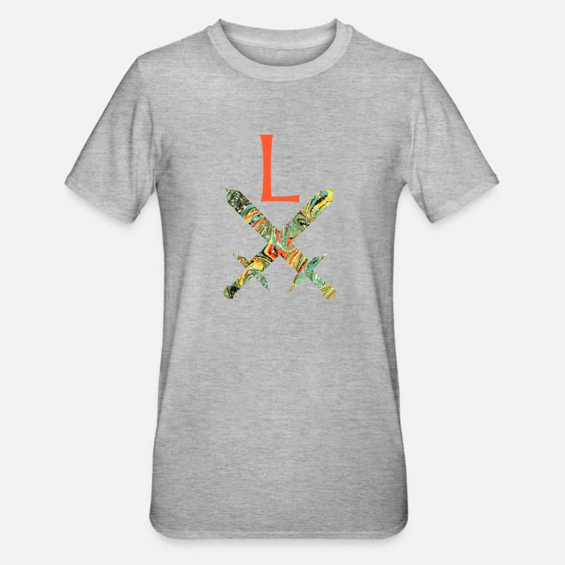 épées croisées e 200 l - T-shirt polycoton Unisexe - gris chiné