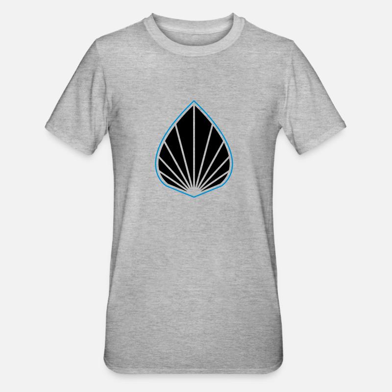 Logo Augmentée Bleu - T-shirt polycoton Unisexe - gris chiné