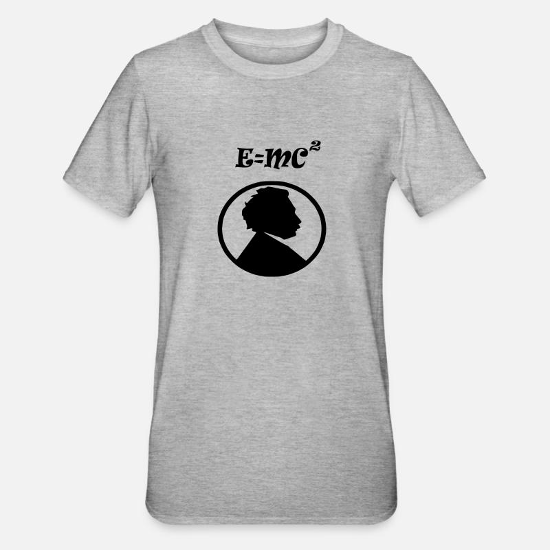 e mc2 - Unisex Polycotton T-Shirt - heather grey