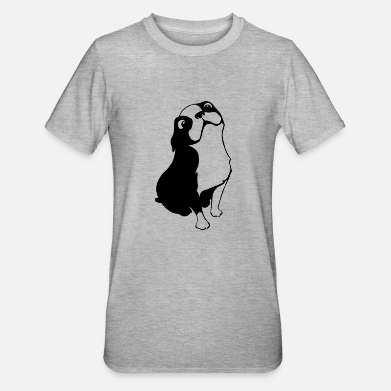 ossi2 - Unisex Polycotton T-Shirt - Grau meliert