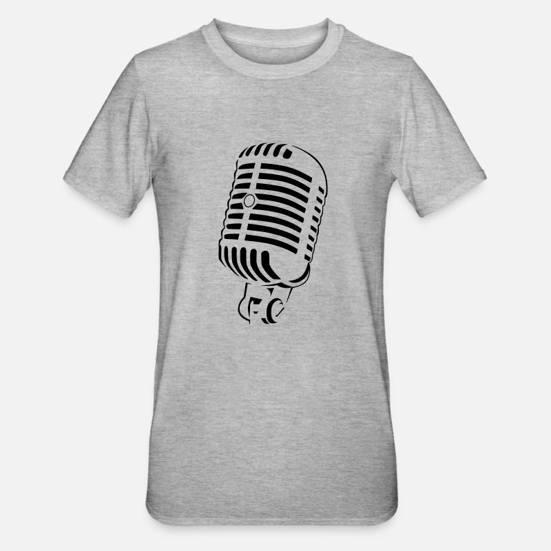 Micro Rétro - T-shirt polycoton Unisexe - gris chiné