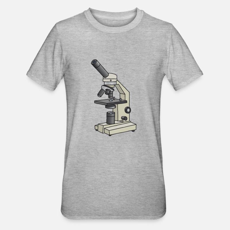 Microscope - T-shirt polycoton Unisexe - gris chiné