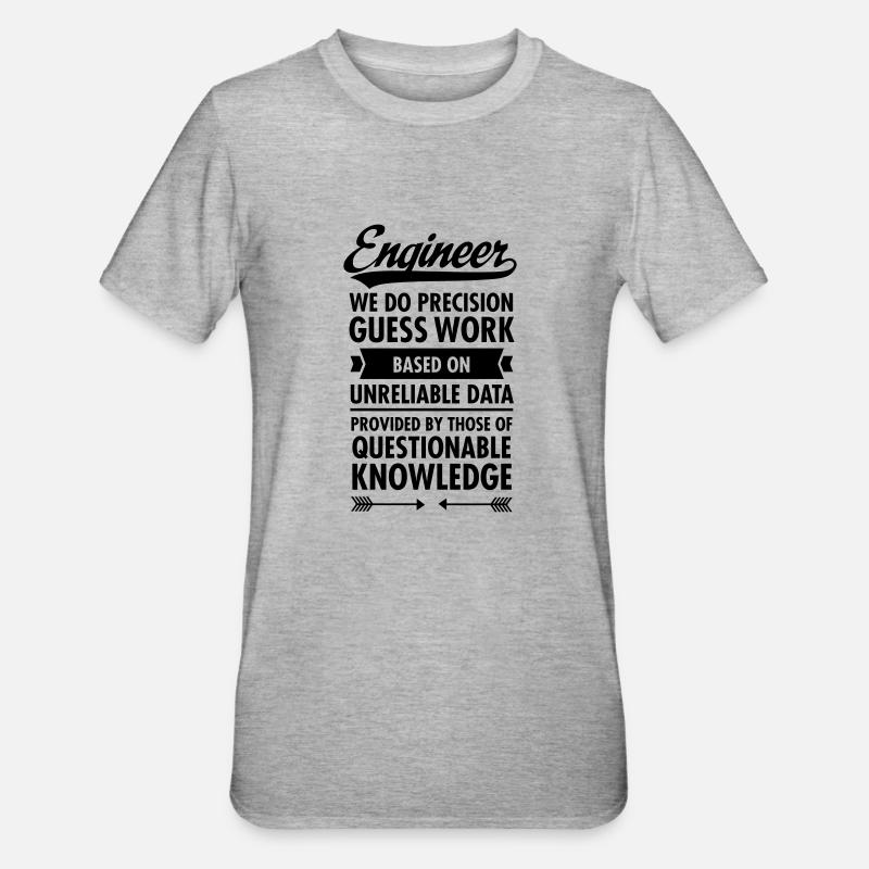 Engineer... - T-shirt polycoton Unisexe - gris chiné