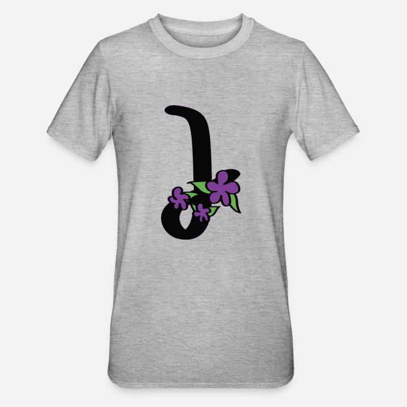 J comme dans jeune - T-shirt polycoton Unisexe - gris chiné