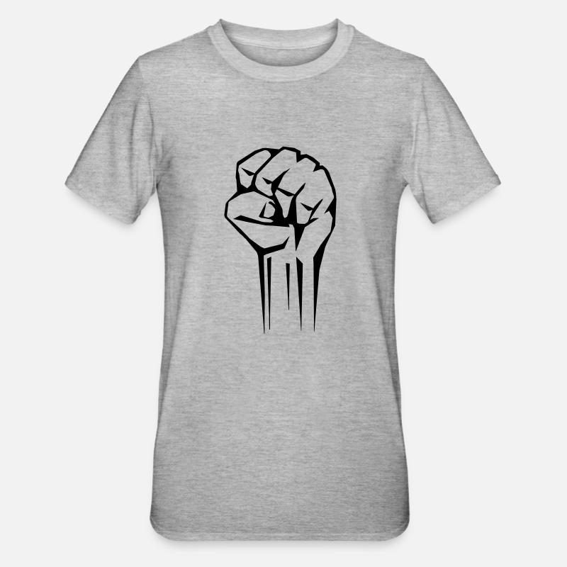Faust 01 - T-shirt polycoton Unisexe - gris chiné