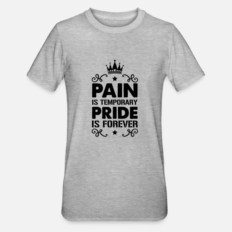 Fierté de la douleur - T-shirt polycoton Unisexe - gris chiné