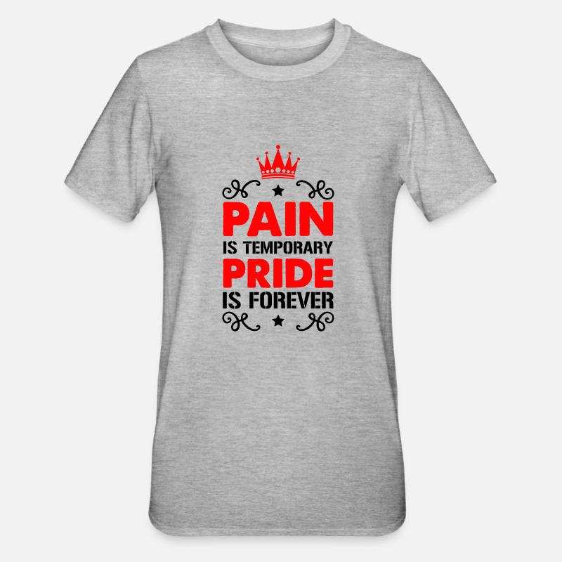 Fierté de la douleur - T-shirt polycoton Unisexe - gris chiné