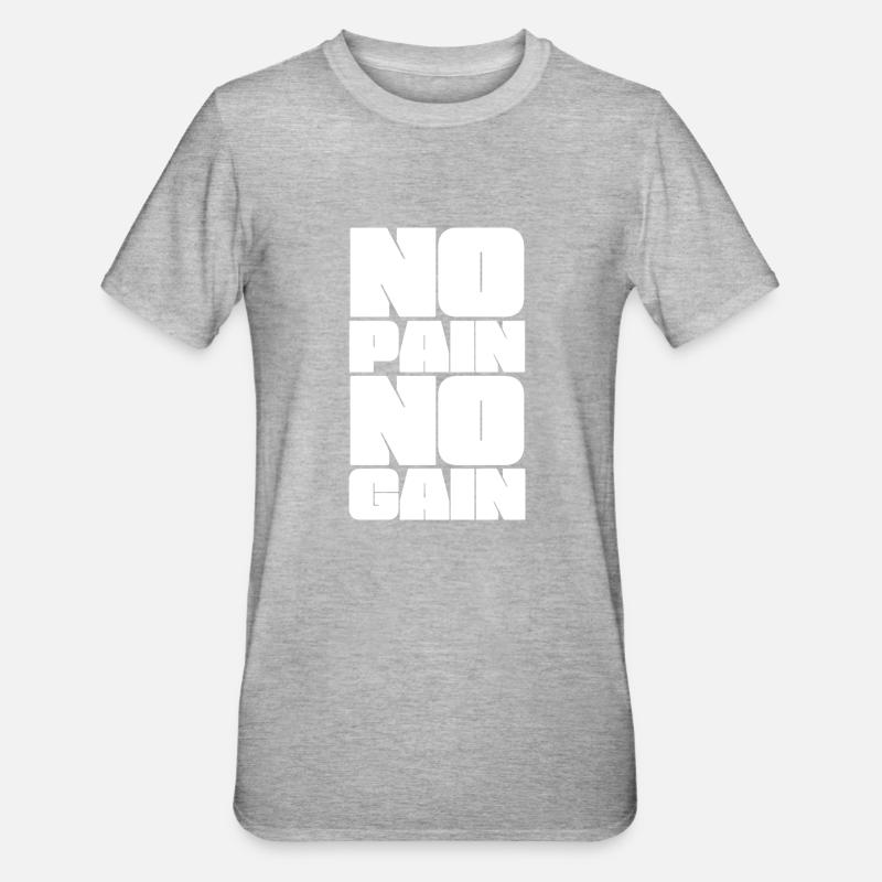 On n’a rien sans rien - T-shirt polycoton Unisexe - gris chiné