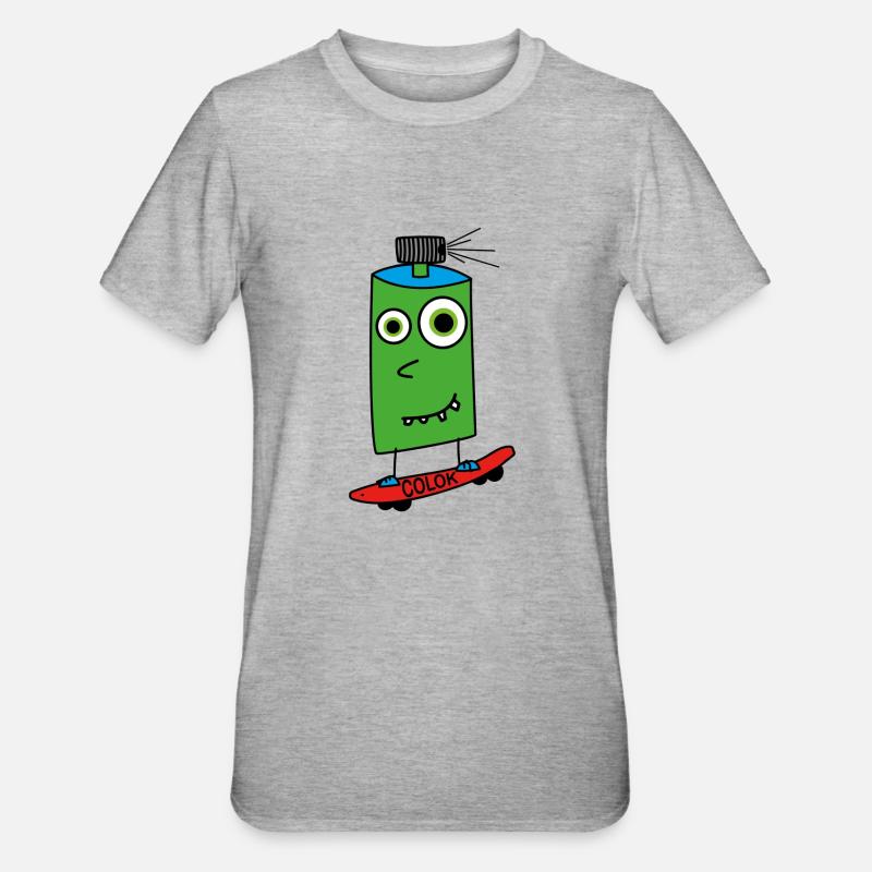 Board sprayer - Unisex Polycotton T-Shirt - heather grey