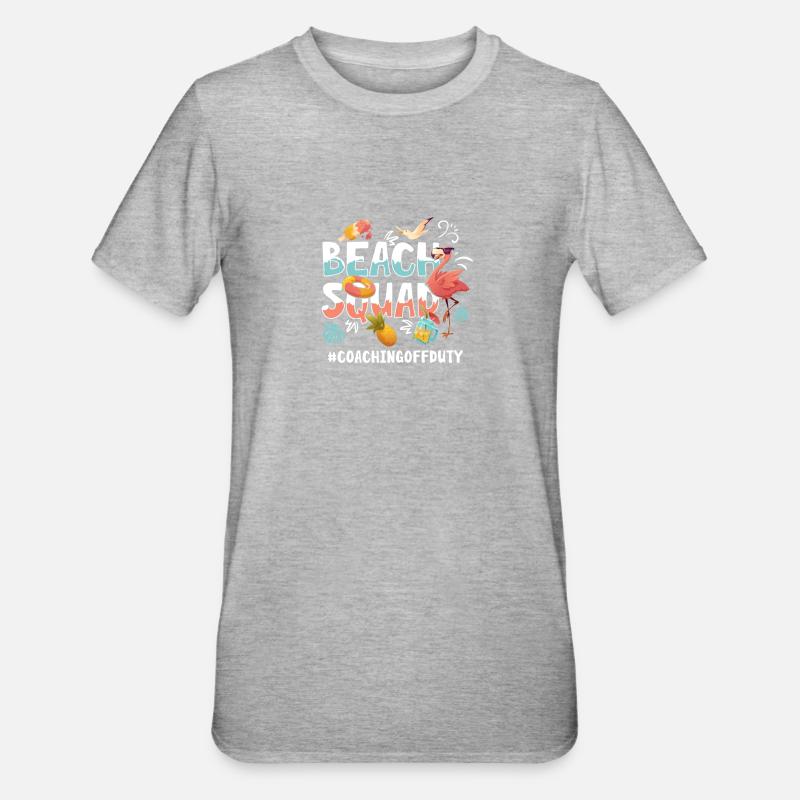 Coaching Vacation Beach Group - Unisex Polycotton T-Shirt - heather grey