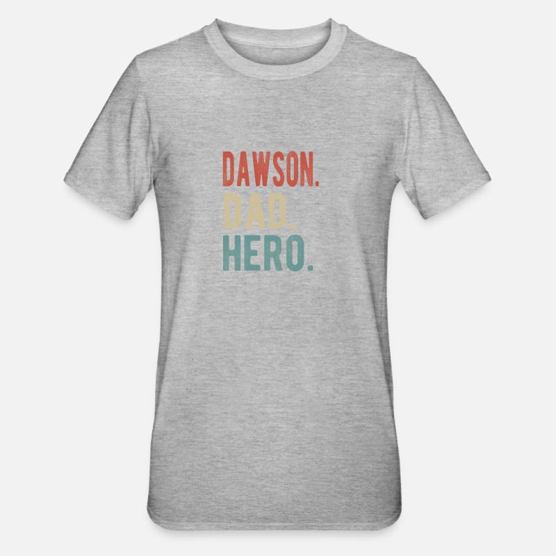 Dawson Dad Held - Unisex Polycotton T-Shirt - Grau meliert