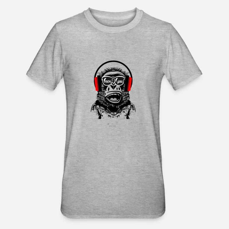 Statement - Unisex Polycotton T-Shirt - Grau meliert