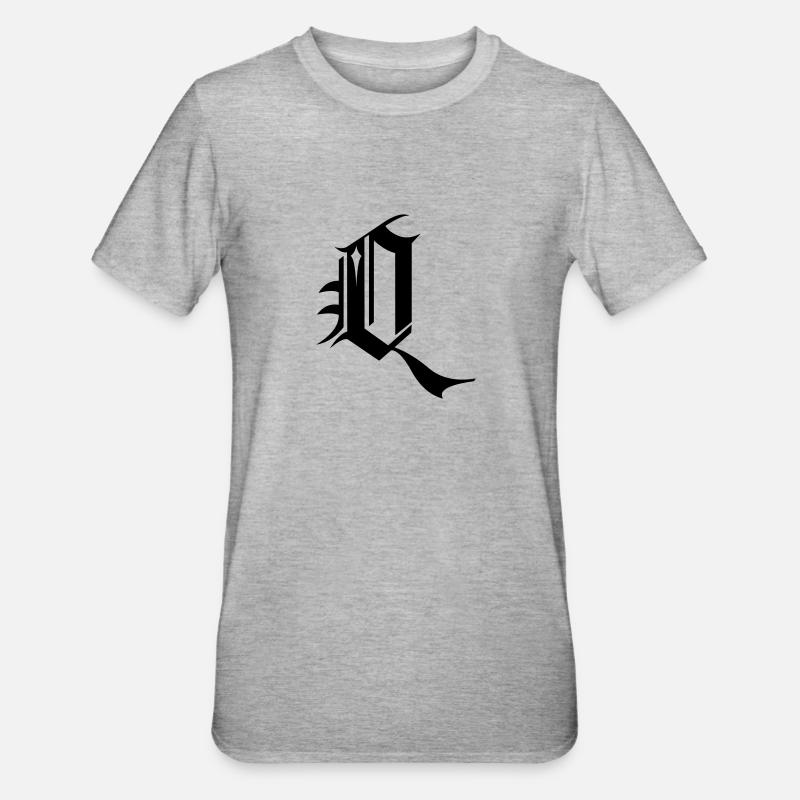 Q - T-shirt polycoton Unisexe - gris chiné
