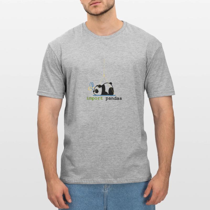 Python Jokes Import Pandas Programming Unisex Polycotton T-Shirt