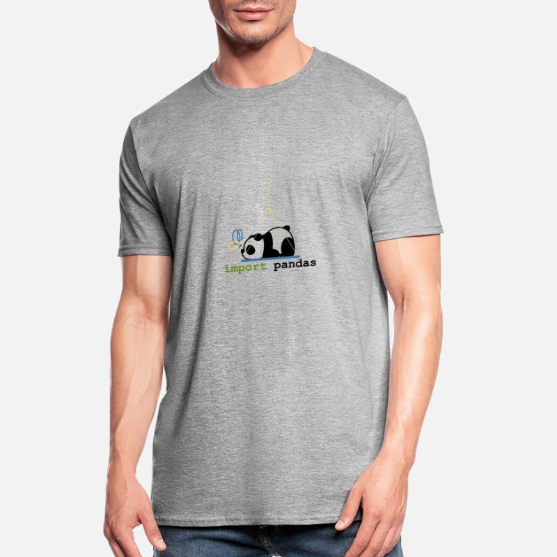 Python Jokes Import Pandas Programmation T-shirt polycoton Unisexe