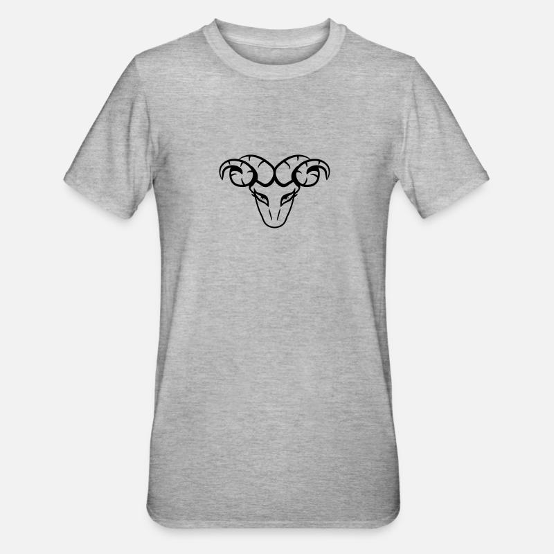 Aries horoscope - Unisex Polycotton T-Shirt - heather grey