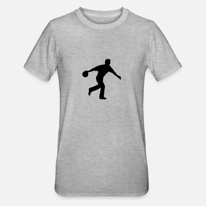 bowler_1c - T-shirt polycoton Unisexe - gris chiné