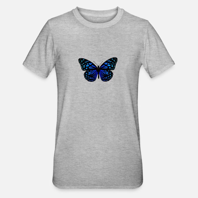papillon - T-shirt polycoton Unisexe - gris chiné