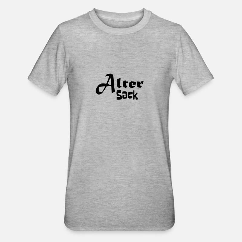 Alter Sack - Unisex Polycotton T-Shirt - Grau meliert