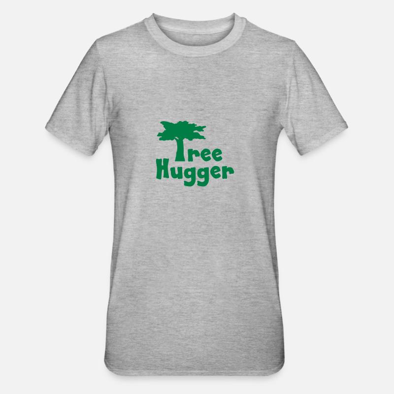 Tree Hugger - T-shirt polycoton Unisexe - gris chiné