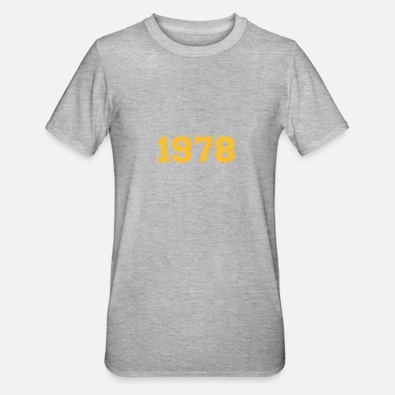 1978 - T-shirt polycoton Unisexe - gris chiné