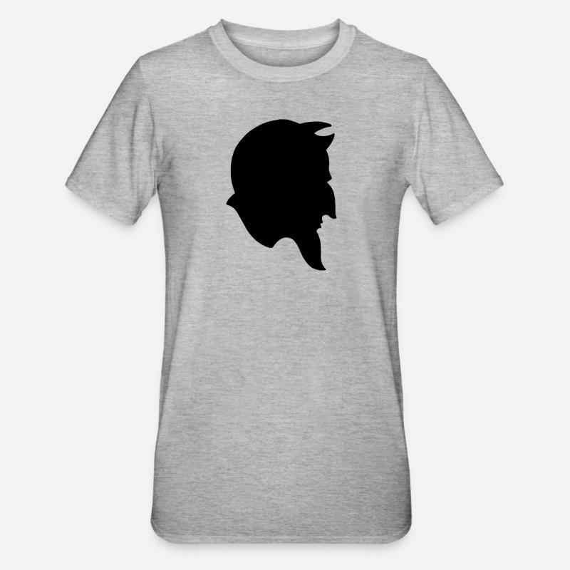 Black devil - Unisex Polycotton T-Shirt - heather grey