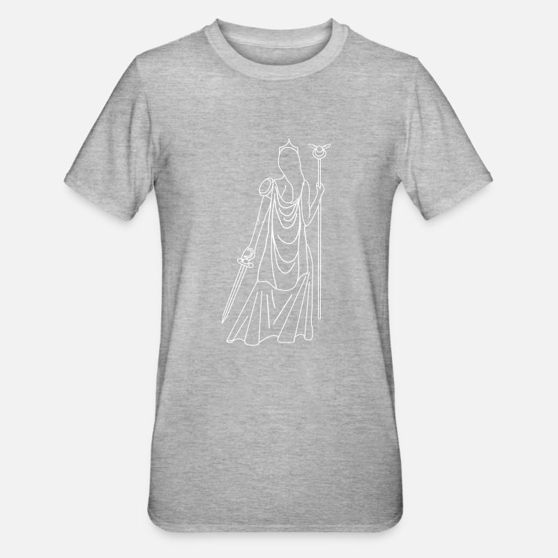 Athena - Unisex Polycotton T-Shirt - heather grey