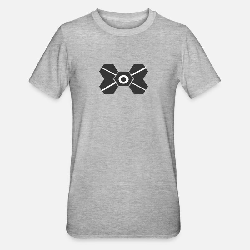 SATELLIT - Unisex Polycotton T-Shirt - Grau meliert