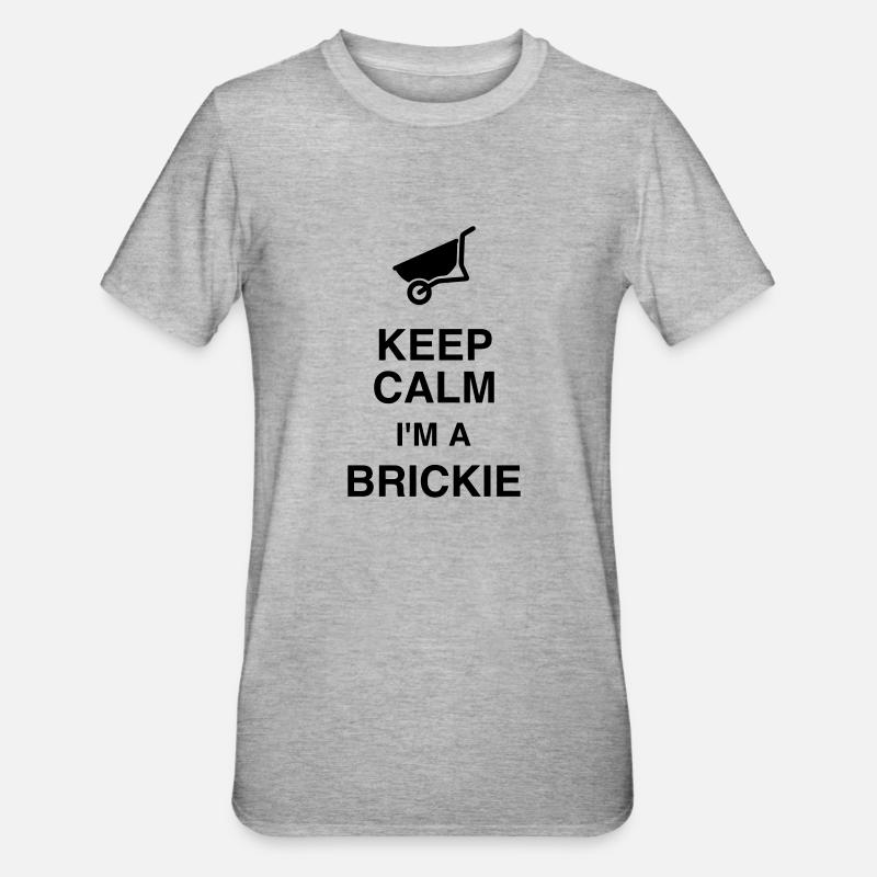 Maçon / Maçonnerie / Construction / Chantier - T-shirt polycoton Unisexe - gris chiné