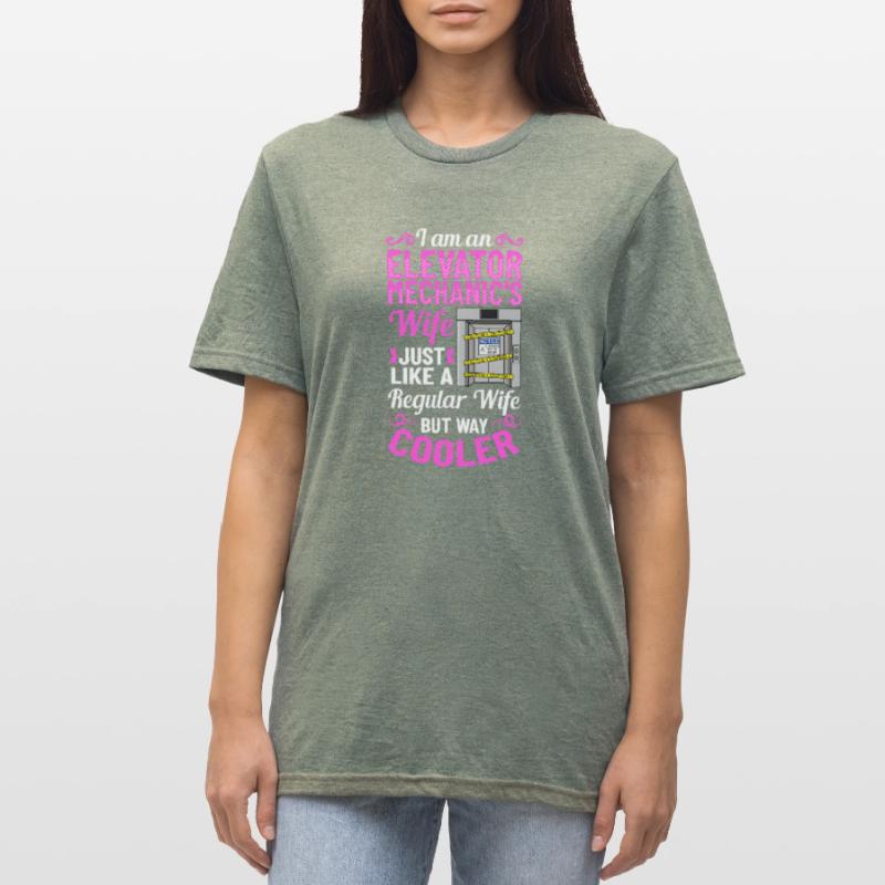Elevator Elevator System Technician Woman Elevator Elevator Unisex Polycotton T-Shirt