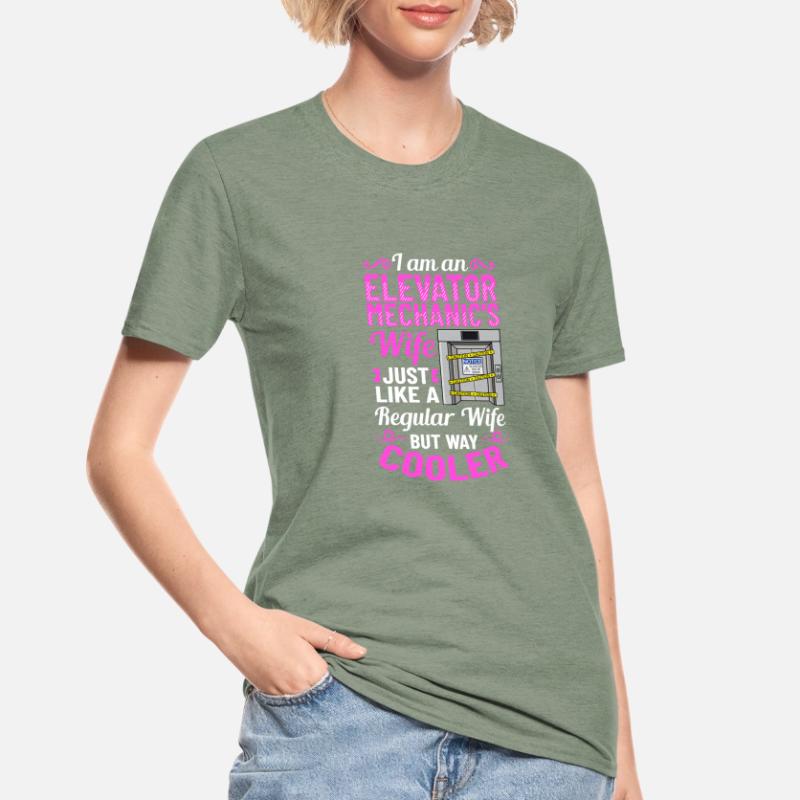 Elevator Elevator System Technician Woman Elevator Elevator Unisex Polycotton T-Shirt