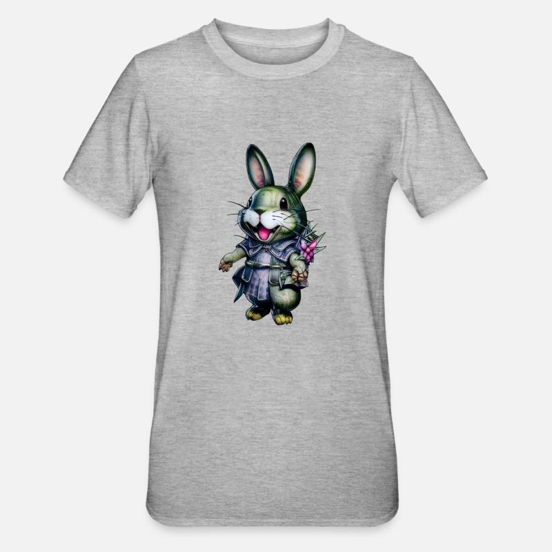 Kawaii - Unisex Polycotton T-Shirt - heather grey