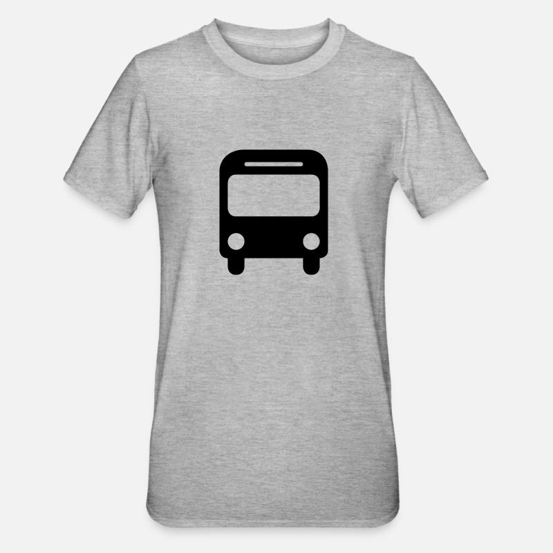 bus - T-shirt polycoton Unisexe - gris chiné