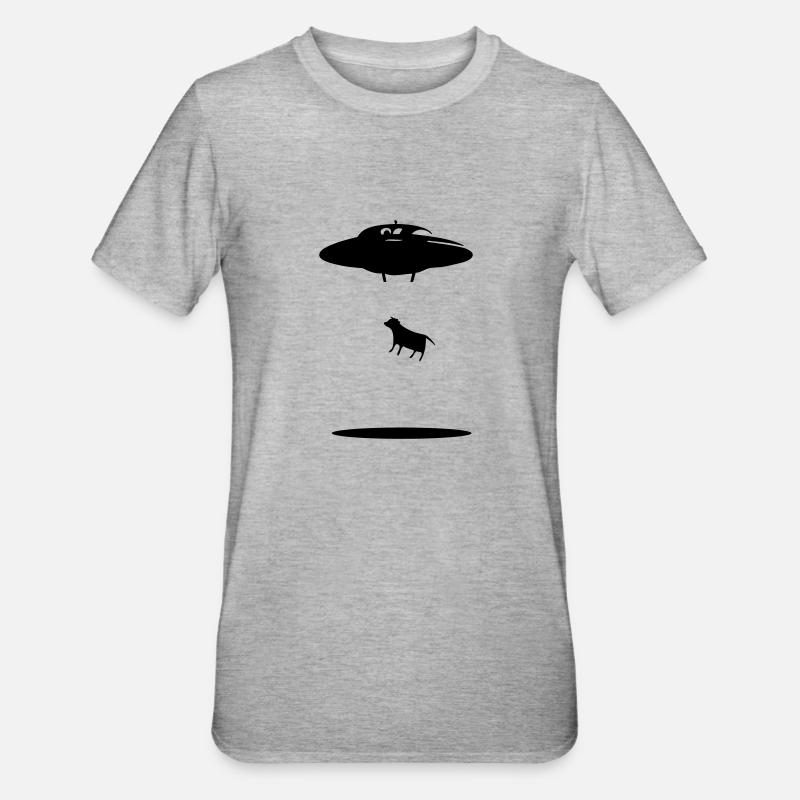 cowabduction - T-shirt polycoton Unisexe - gris chiné