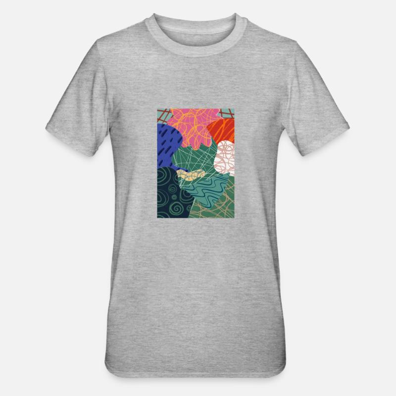 Kunstzeichen - Unisex Polycotton T-Shirt - Grau meliert