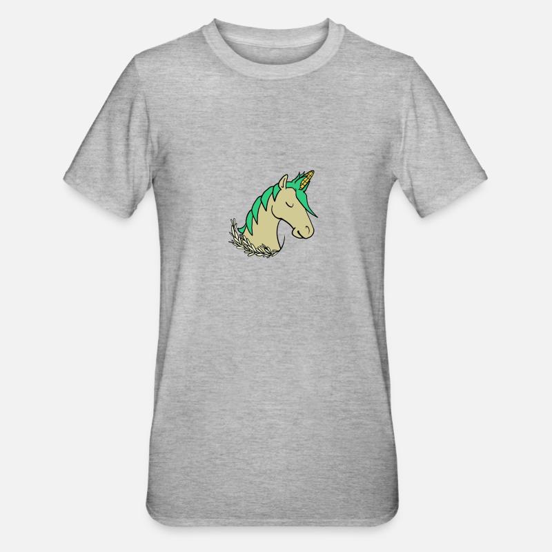 Uni-Corn - T-shirt polycoton Unisexe - gris chiné
