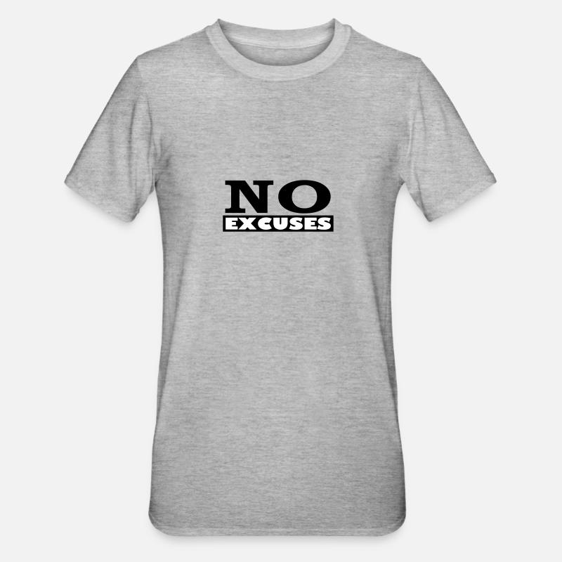Pas d’excuses - T-shirt polycoton Unisexe - gris chiné