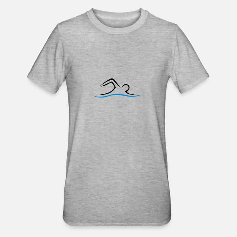 NAGE - T-shirt polycoton Unisexe - gris chiné