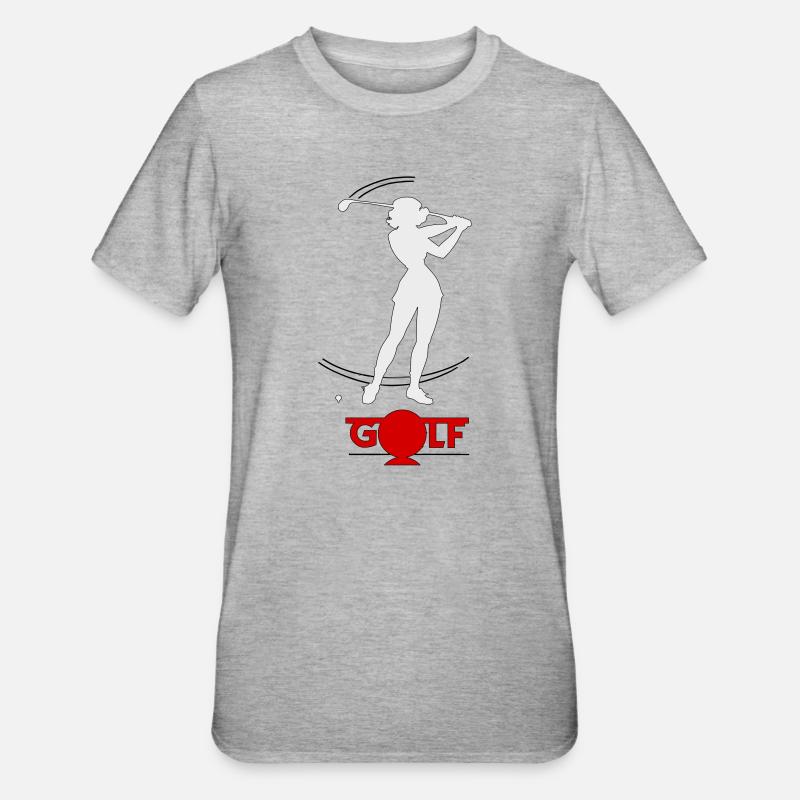 Golfeuse rétro - T-shirt polycoton Unisexe - gris chiné