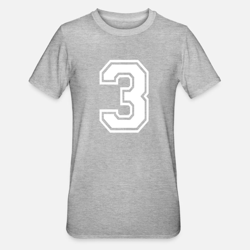 3 - T-shirt polycoton Unisexe - gris chiné